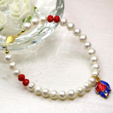 7-8mm Pearl Beads Strand Charms Bracelets for Women DIY Jewelry