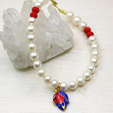 7-8mm Pearl Beads Strand Charms Bracelets for Women DIY Jewelry