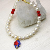 7-8mm Pearl Beads Strand Charms Bracelets for Women DIY Jewelry