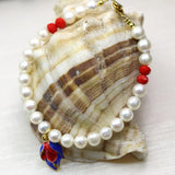 7-8mm Pearl Beads Strand Charms Bracelets for Women DIY Jewelry