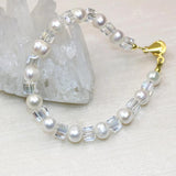 Bohemia 7-8mm Pearl Crystal Bracelet for Women Party DIY Jewelry