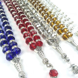 Crystal Muslim Pendant Bracelets, Stretch Prayer Beads Jewelry