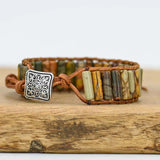 Bohemia Cowhide Braid Strand Bracelet Fadeproof Jewelry Women