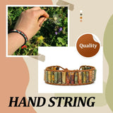 Bohemia Cowhide Braid Strand Bracelet Fadeproof Jewelry Women