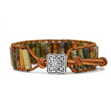 Bohemia Cowhide Braid Strand Bracelet Fadeproof Jewelry Women