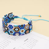 Adjustable Devil's Eye Beaded Bracelet