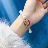 Natural Freshwater Pearl Bracelet 8-9mm Hand Jewelry