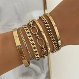 Women's Stainless Steel Zircon Star Bracelet