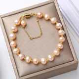 Classic Natural Pearl Bracelet Women Beaded Cuff Jewelry Gift