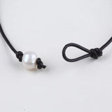 Freshwater Pearl Leather Bracelet for Women