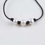 Freshwater Pearl Leather Bracelet for Women