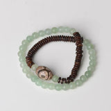 Dongling Stone Beads Bracelet Ethnic Elastic DZI Bead Women Gift