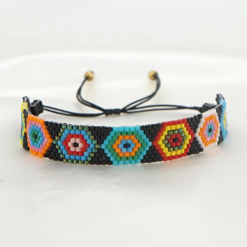 Vintage Ethnic Handwoven Beaded Bracelet