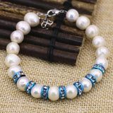 Freshwater Cultured Pearl Bead Bracelets 7.5in