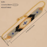 Vintage Crosses Peplum Bohemian Beaded Bracelet