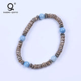 Coconut Shell Stretch Beads Bracelet for Women