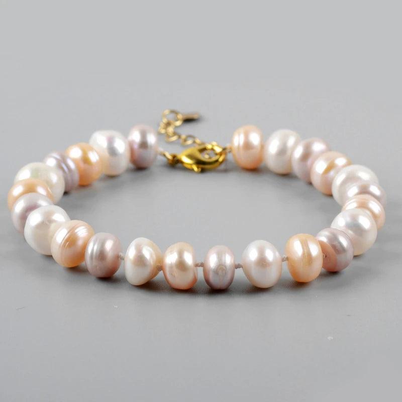 6mm Freshwater Pearl Beads Women Bracelet Daily Wedding Natural Pearl
