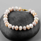 6mm Freshwater Pearl Beads Women Bracelet Daily Wedding Natural Pearl
