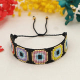 Vintage Devil's Eye Rice Bead Bracelet