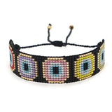 Vintage Devil's Eye Rice Bead Bracelet