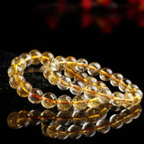 Rutilated Quartz Beads Buddha Bracelet for Women or Men