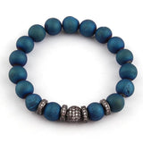 Crystal Armband 10mm Druzy Beads Micro Zircon Pave Bracelets