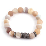 Crystal Armband 10mm Druzy Beads Micro Zircon Pave Bracelets