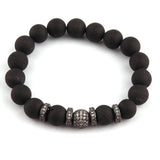 Crystal Armband 10mm Druzy Beads Micro Zircon Pave Bracelets