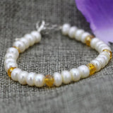 7-8mm Pearl Abacus Beads Bracelet DIY Jewelry