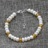 7-8mm Pearl Abacus Beads Bracelet DIY Jewelry