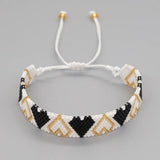 Heart-shaped Beaded Bracelet Adjustable Unisex Bohemia Bracelet