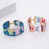 Adjustable Owl Love Rice Bead Bracelet