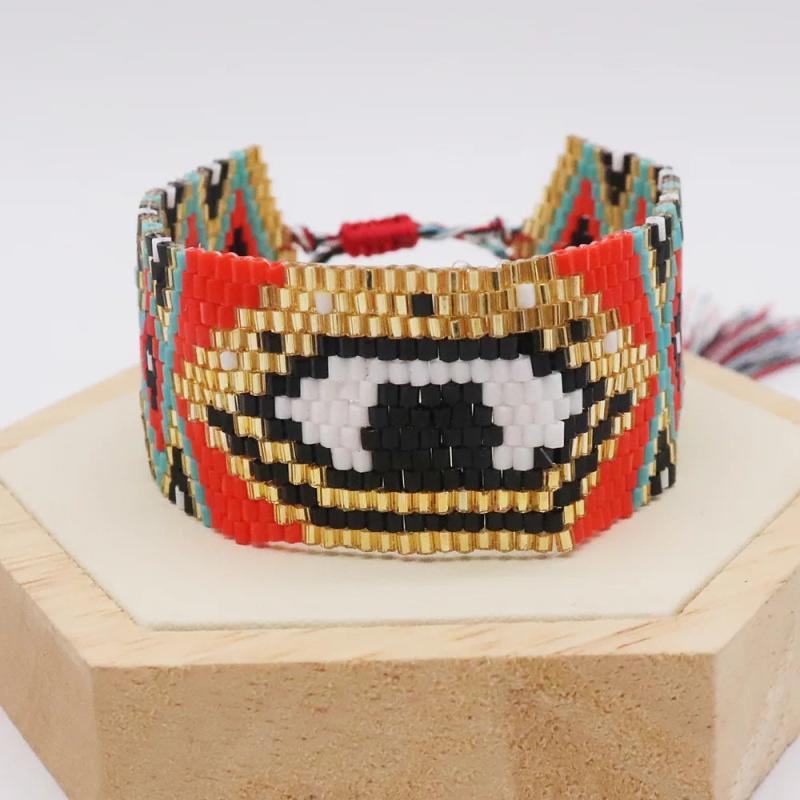 Colorful Rice Ball Bracelet - Adjustable Unisex Beaded Bracelet