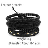 Adjustable Men's Vintage Multilayer Leather Bracelet