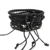 Adjustable Men's Vintage Multilayer Leather Bracelet