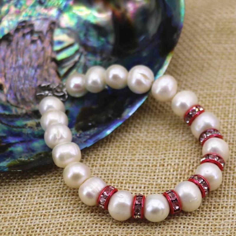 Freshwater Cultured Pearl Bead Bracelet 7.5inch B3088