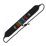 Hand Woven Letter Bracelet Adjustable Bohemia Unisex Beaded Bracelet