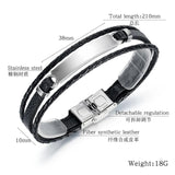 Yobest Charm Bracelets 316L Stainless Steel Chain Bracelets Men Women