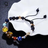 Tiger Eye Stone Beads Solar System Bracelet