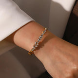 Youthway CZ Stainless Steel Bracelet