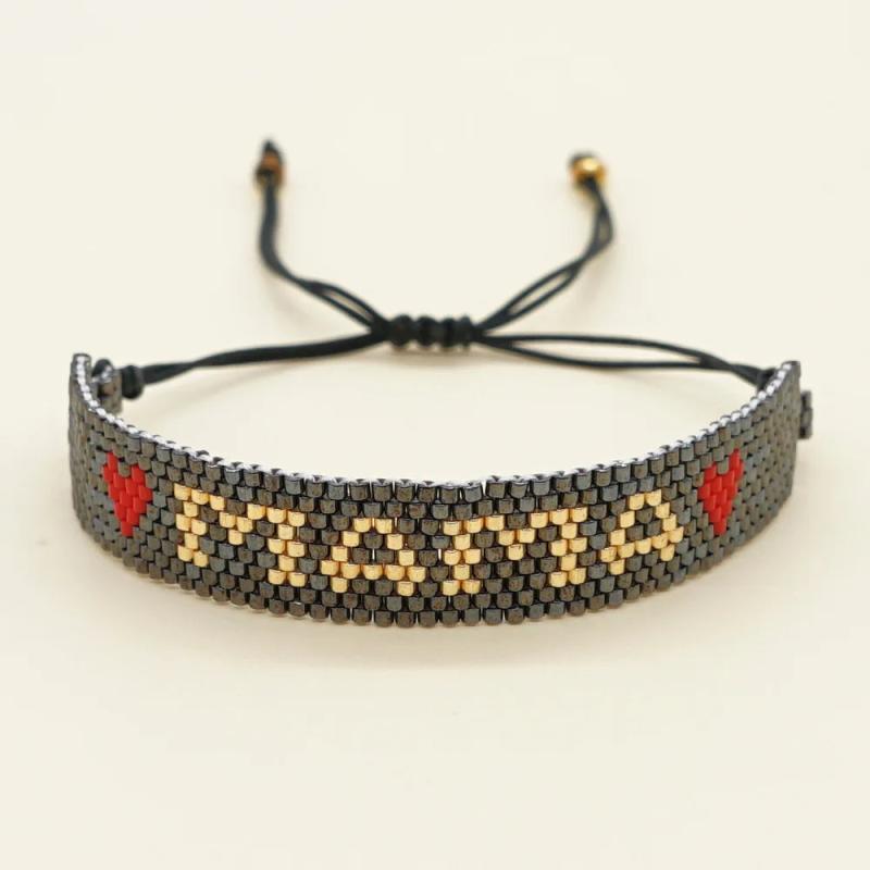 Rice Bead Bracelet Retro Bohemia Beaded Adjustable Bracelet