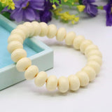 8X12mm Abacus Beeswax Bracelet Elastic Chain Women Girls Hand Jewel