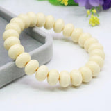 8X12mm Abacus Beeswax Bracelet Elastic Chain Women Girls Hand Jewel