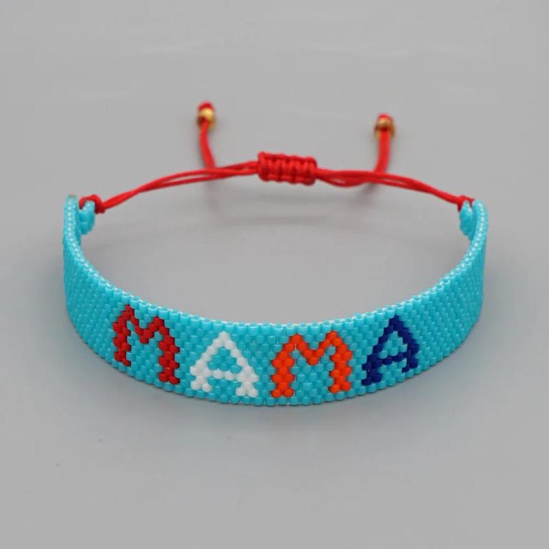Rice Ball Bracelet Hand Woven Bohemia Adjustable Beaded Bracelet