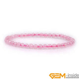 Rose Quartz Stretch Chakra Bracelet Women Healing Jewelry 7.5 Inch