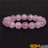 Rose Quartz Stretch Chakra Bracelet Women Healing Jewelry 7.5 Inch