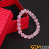 Rose Quartz Stretch Chakra Bracelet Women Healing Jewelry 7.5 Inch