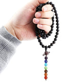 8mm Sandalwood Buddha Prayer Beads Wrap Bracelet Ebony Jewelry