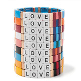 Bohemian Enamel Bracelets Colorful Beads Natural Stone Bracelets