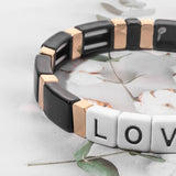 Bohemian Enamel Bracelets Colorful Beads Natural Stone Bracelets